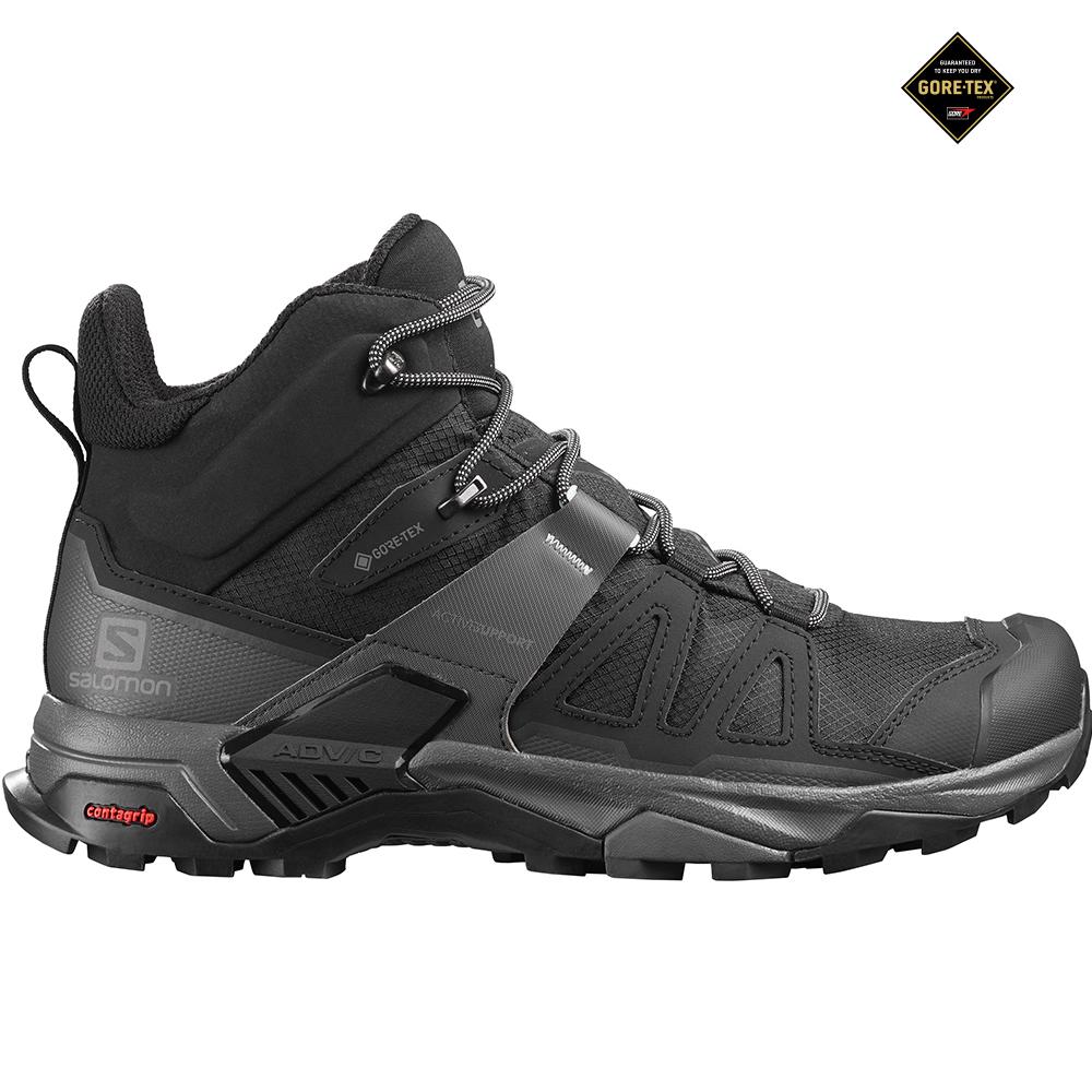 Buty Do Biegania Męskie Salomon X ULTRA 4 MID GORE-TEX - Czarne - Polska (824-NKISOL)